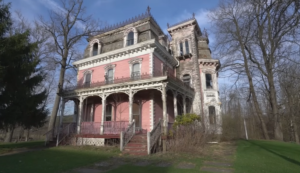 Abandoned 1860's Pink Victorian Mansion in New York