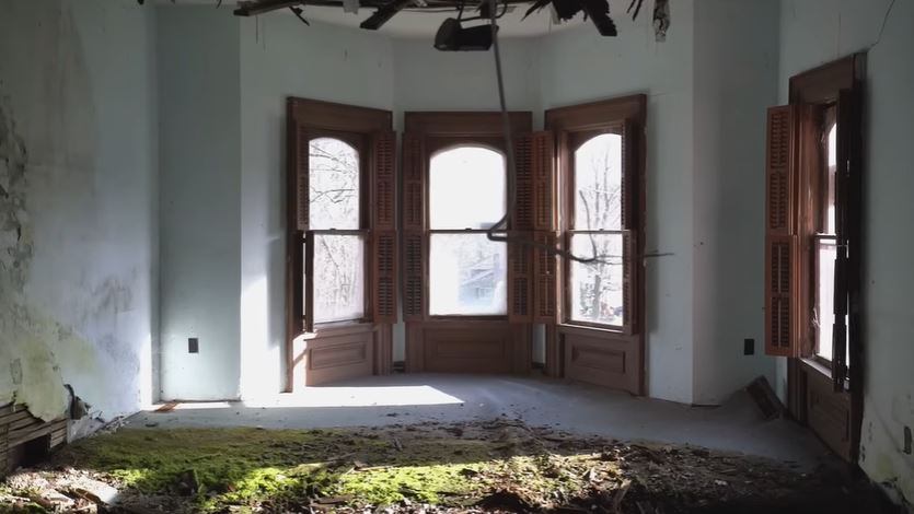 Abandoned 1860's Pink Victorian Mansion in New York