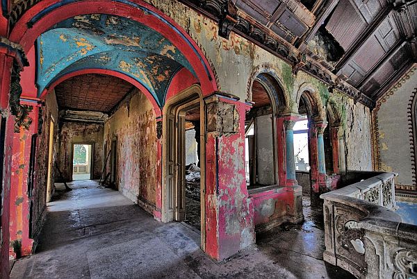 Abandoned Spitzer Castle in Serbia