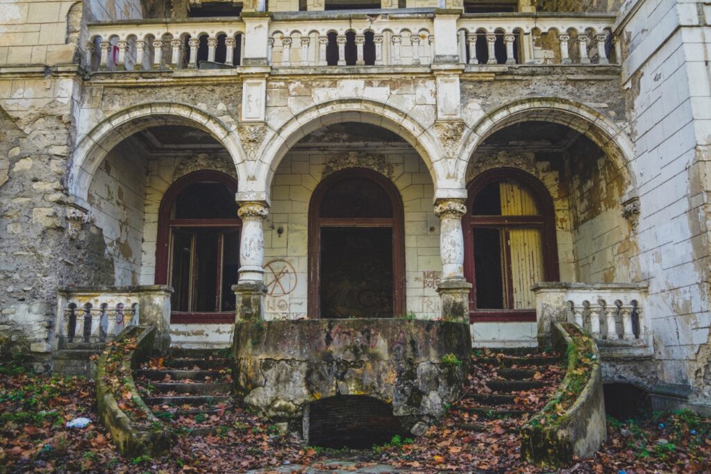 Abandoned Spitzer Castle in Serbia.