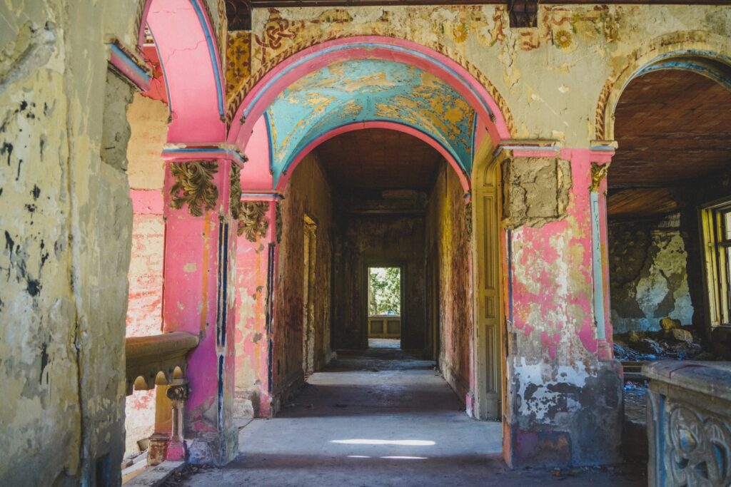 Abandoned Spitzer Castle in Serbia