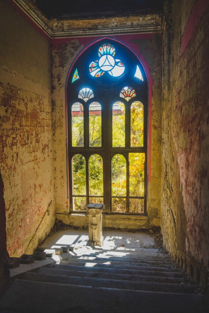 Abandoned Spitzer Castle in Serbia.