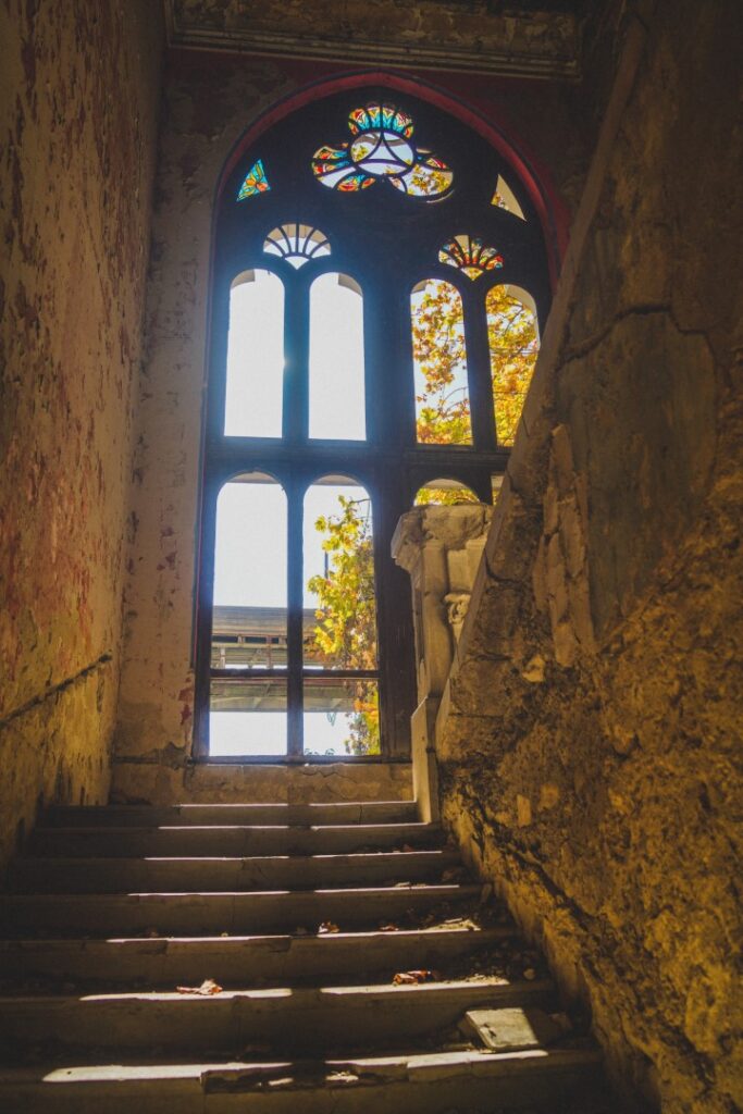 Abandoned Spitzer Castle in Serbia.